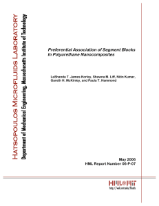 @ Preferential Association of Segment Blocks In Polyurethane Nanocomposites