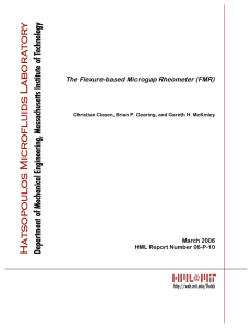 @ The Flexure-based Microgap Rheometer (FMR)