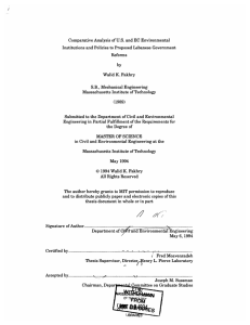 Comparative  Analysis  of U.S. and  EC Environmental