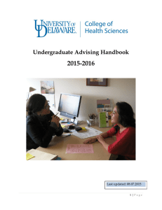 2015-2016 Undergraduate Advising Handbook