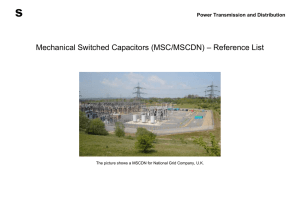 s – Reference List Mechanical Switched Capacitors (MSC/MSCDN)