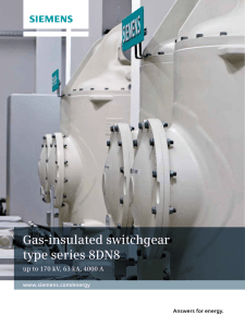 Gas-insulated switchgear type series 8DN8 Answers for energy.