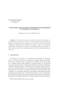 H-MEASURES AND BOUNDS ON THE EFFECTIVE PROPERTIES OF COMPOSITE MATERIALS