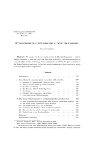 HYPERGEOMETRIC PERIODS FOR A TAME POLYNOMIAL