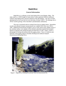 Rapid River General Information