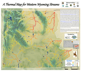 A Thermal Map for Western Wyoming Streams  Data providers: