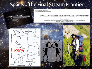 Space…The Final Stream Frontier 1990’s