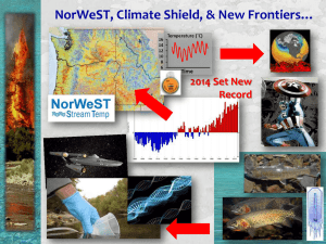NorWeST, Climate Shield, &amp; New Frontiers…  2014 Set New Record