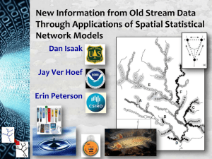 New Information from Old Stream Data Through Applications of Spatial Statistical