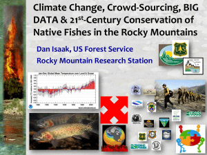 Climate Change, Crowd-Sourcing, BIG DATA &amp; 21 -Century Conservation of