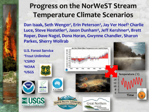 Progress on the NorWeST Stream