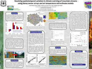 Resolving spatiotemporal variation in climate warming of mountain streams