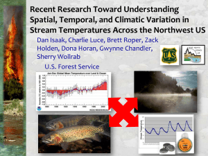 So I’m a fish biologist by Recent Research Toward Understanding