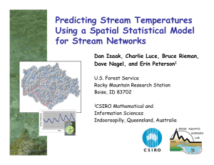 Predicting Stream Temperatures Using a Spatial Statistical Model for Stream Networks