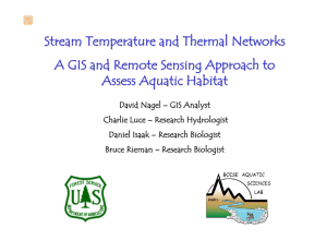 Stream Temperature and Thermal Networks Assess Aquatic Habitat