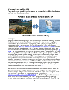 Climate-Aquatics Blog #56: