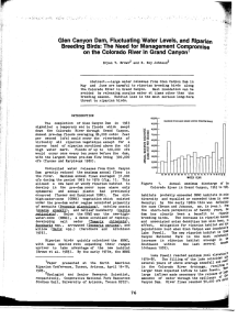 Glen  Canyon  Dam,  Fluctuating  Water ... Breeding  Birds:  The  Need  for ...