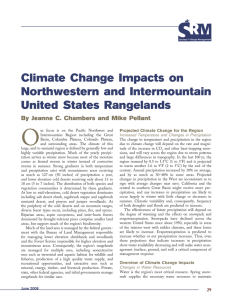 O Climate Change Impacts on Northwestern and Intermountain United States Rangelands