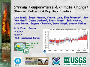 Stream Temperatures &amp; Climate Change: Observed Patterns &amp; Key Uncertainties