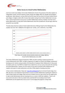 Better Access to A level Further Mathematics