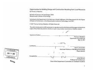 Opportunities for Building  Design and  Construction Resulting ...