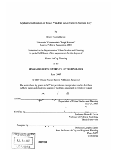 Spatial  Stratification  of Street Vendors  in ...