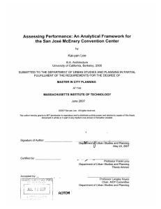 Assessing  Performance:  An Analytical  Framework  for by
