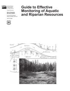 Guide to Effective Monitoring of Aquatic and Riparian Resources United States