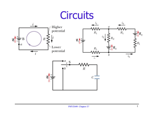 Circuits PHY2049: Chapter 27 1