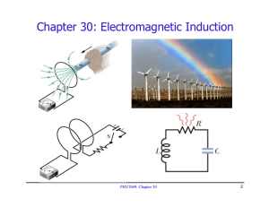 Chapter 30: Electromagnetic Induction PHY2049: Chapter 30 2