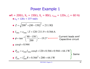 Power Example 1 ( ) ε