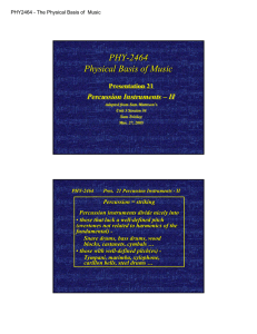 PHY-2464 Physical Basis of Music PHY -