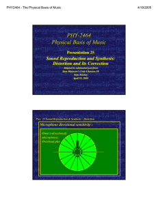 PHY-2464 Physical Basis of Music PHY -