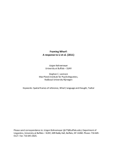 Framing Whorf: A response to Li et al. (2011)