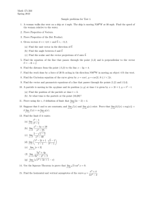 Math 171-502 Spring 2012 Sample problems for Test 1.