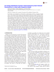 Ion energy distribution function measurements by laser-induced