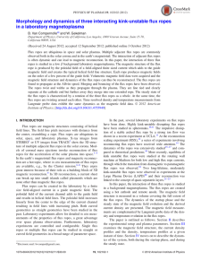 Morphology and dynamics of three interacting kink-unstable flux ropes nolle