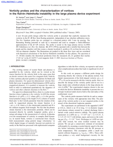 Vorticity probes and the characterization of vortices