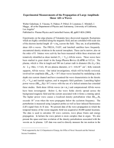 Experimental Measurements of the Propagation of Large Amplitude