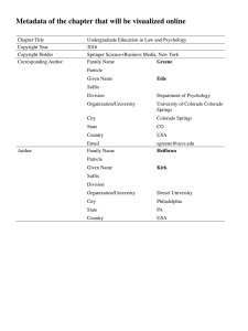 Metadata of the chapter that will be visualized online