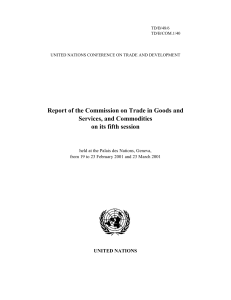 Report of the Commission on Trade in Goods and