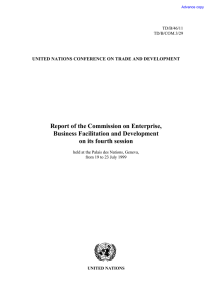 Report of the Commission on Enterprise, Business Facilitation and Development