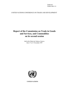 Report of the Commission on Trade in Goods