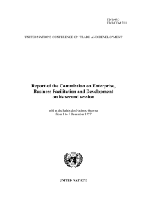 Report of the Commission on Enterprise, Business Facilitation and Development