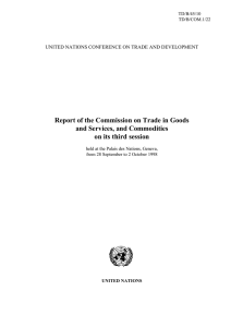 Report of the Commission on Trade in Goods