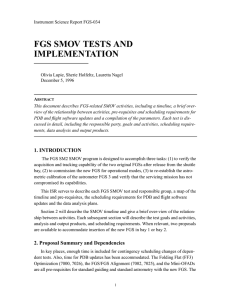 FGS SMOV TESTS AND IMPLEMENTATION