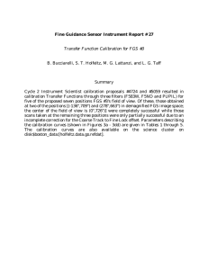 Fine Guidance Sensor Instrument Report # 27 Summary