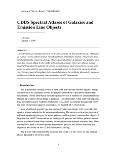 CDBS Spectral Atlases of Galaxies and Emission Line Objects