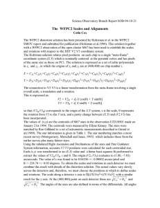 The  WFPC2 Scales and Alignments