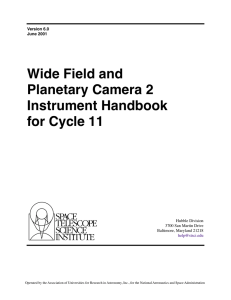 Wide Field and Planetary Camera 2 Instrument Handbook